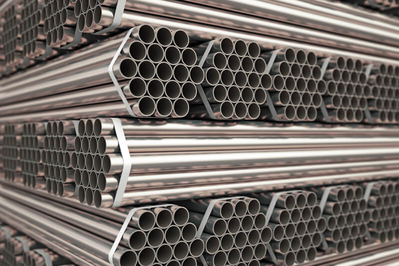 Square metal pipes